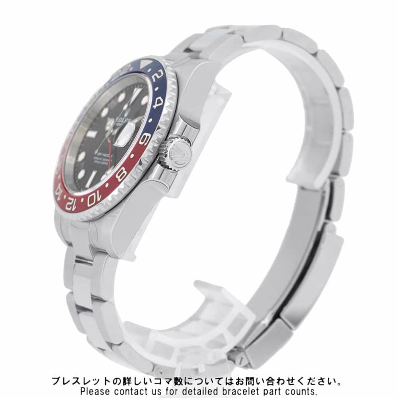 ロレックス GMTマスター2 デイト ランダムシリアル ルーレット 126710BLRO ROLEX 腕時計 黒文字盤