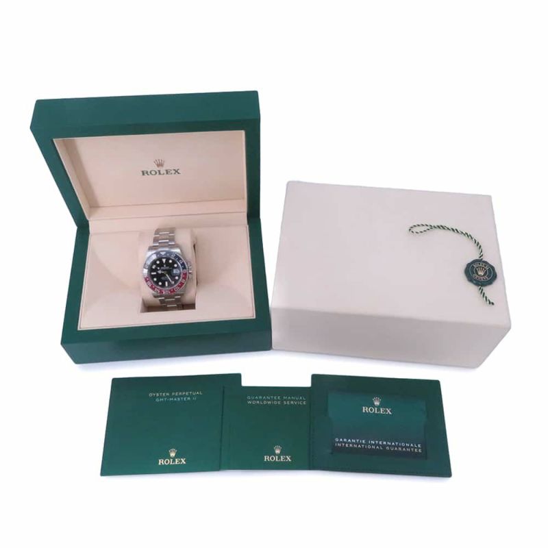 ロレックス GMTマスター2 デイト ランダムシリアル ルーレット 126710BLRO ROLEX 腕時計 黒文字盤