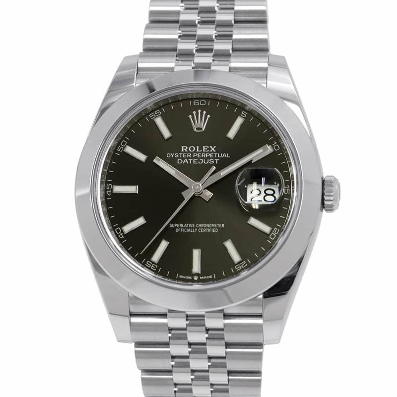 ロレックス デイトジャスト41 ランダムシリアル ルーレット 126300 ROLEX 腕時計 黒文字盤