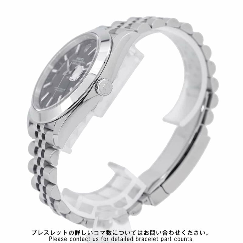 ロレックス デイトジャスト41 ランダムシリアル ルーレット 126300 ROLEX 腕時計 黒文字盤