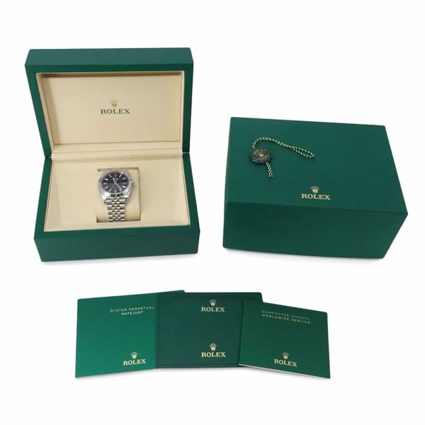 ロレックス デイトジャスト41 ランダムシリアル ルーレット 126300 ROLEX 腕時計 黒文字盤