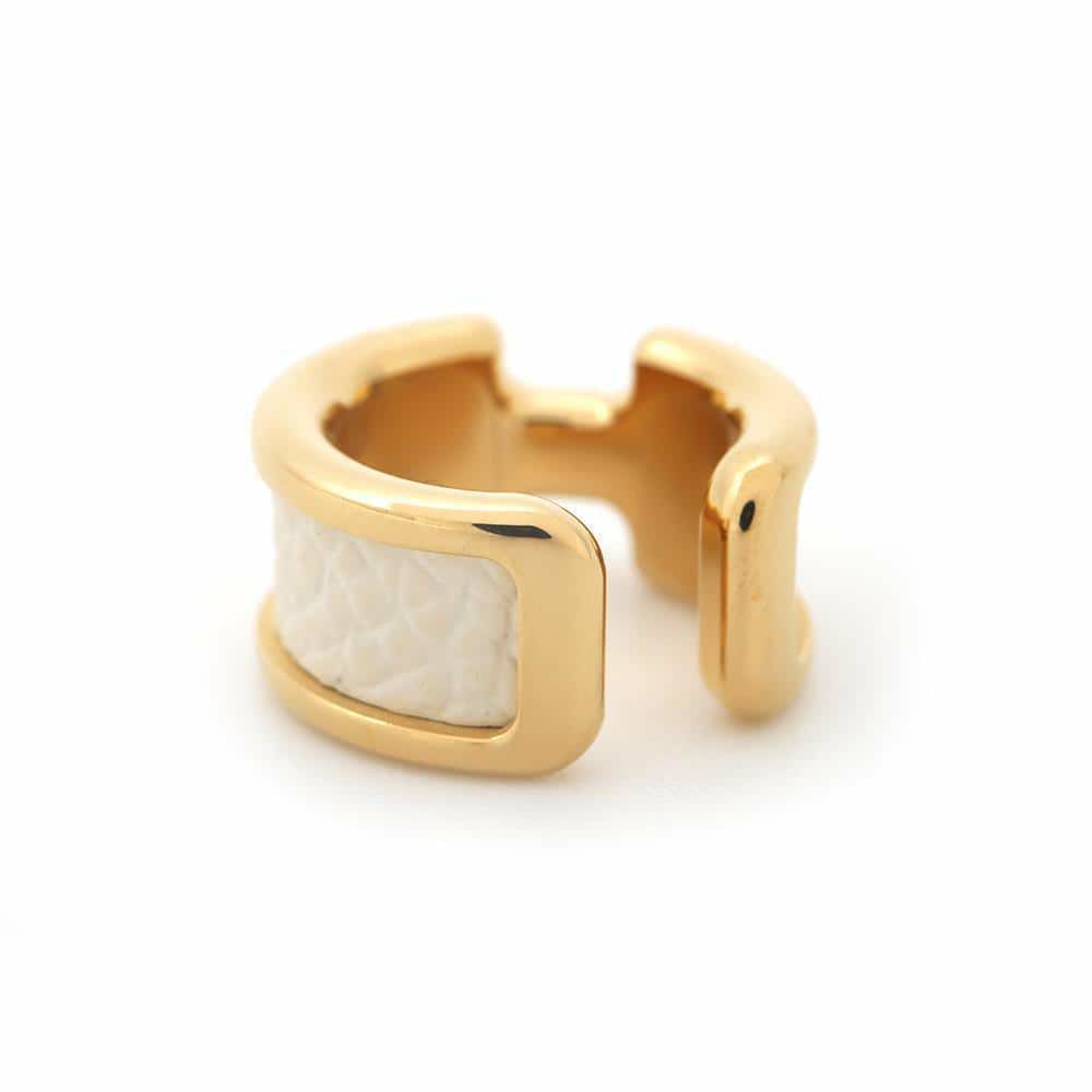 エルメス イヤーカフ オランプ Olympe スモール PM ナタ/ゴールド金具 エプソン