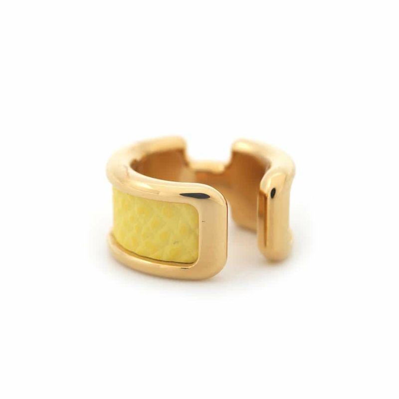 エルメス イヤーカフ オランプ Olympe スモール PM ジョーヌシトロン/ゴールド金具 HERMES アクセサリー