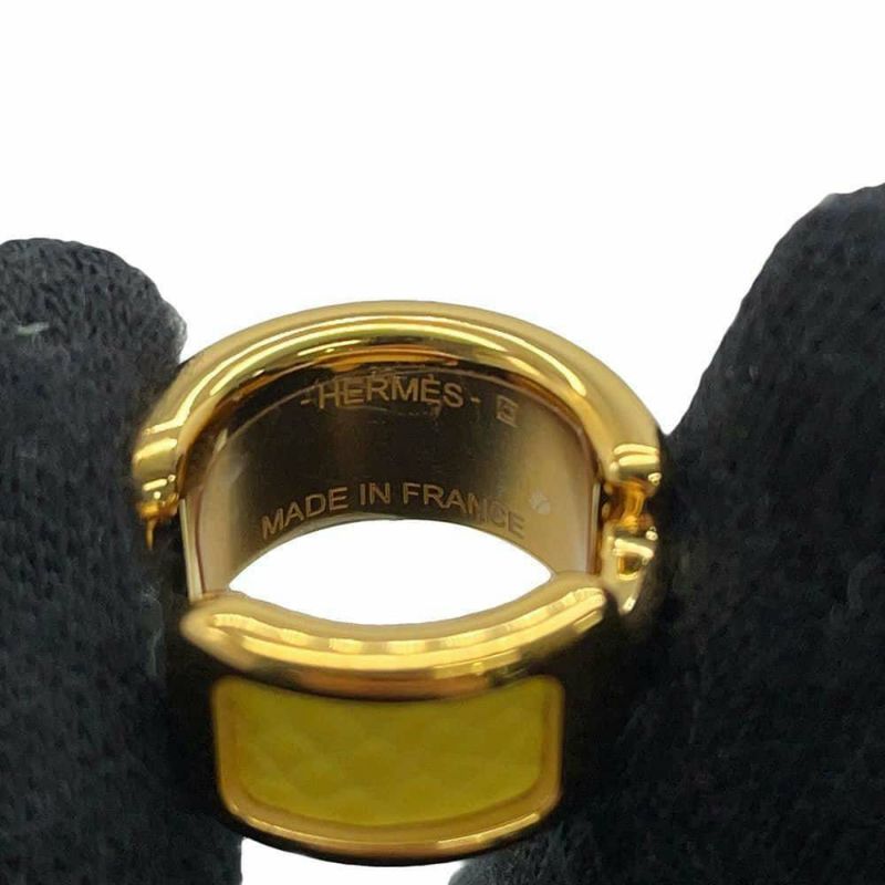 エルメス イヤーカフ オランプ Olympe スモール PM ジョーヌシトロン/ゴールド金具 HERMES アクセサリー