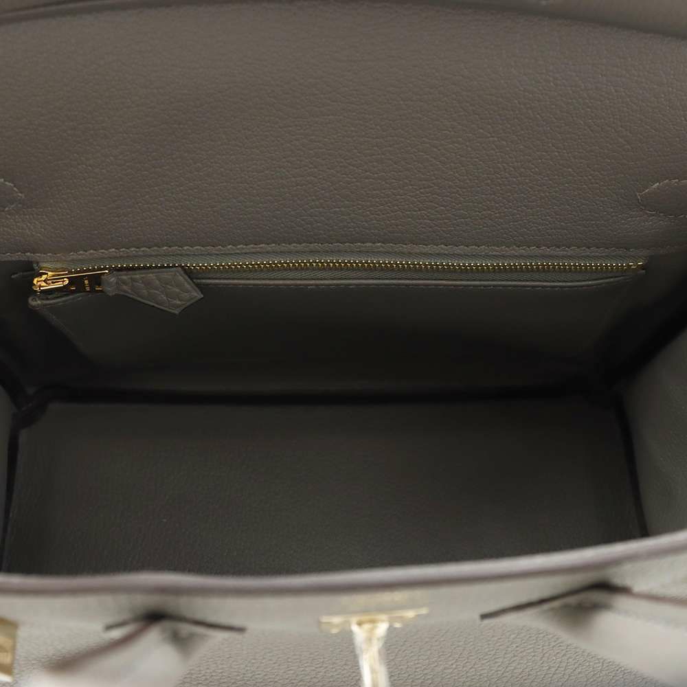 エルメス バーキン25 グリメイヤー/シャンパンゴールド金具 トゴ W刻印 HERMES Birkin ハンドバッグ
