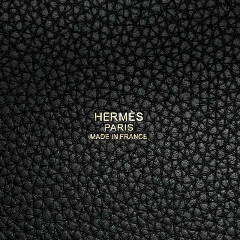 エルメス ハンドバッグ ピコタンロックPM ブラック/ゴールド金具 トリヨンクレマンス W刻印 黒