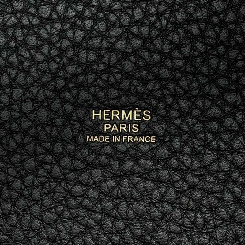 エルメス ハンドバッグ ピコタンロックPM ブラック/ゴールド金具 トリヨンクレマンス W刻印 黒