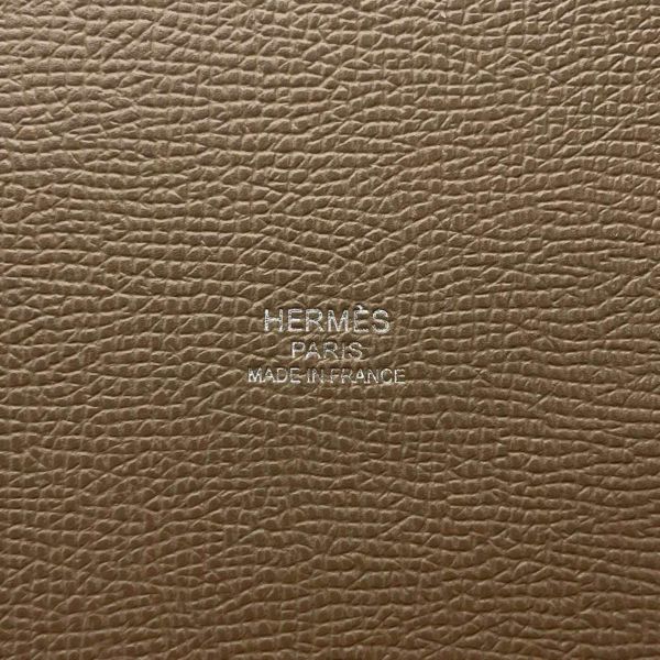 エルメス ハンドバッグ ミニ メドール エトゥープ/シルバー金具 エプソン W刻印 HERMES バッグ