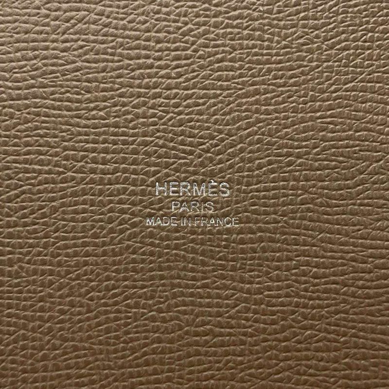 エルメス ハンドバッグ ミニ メドール エトゥープ/シルバー金具 エプソン W刻印 HERMES バッグ