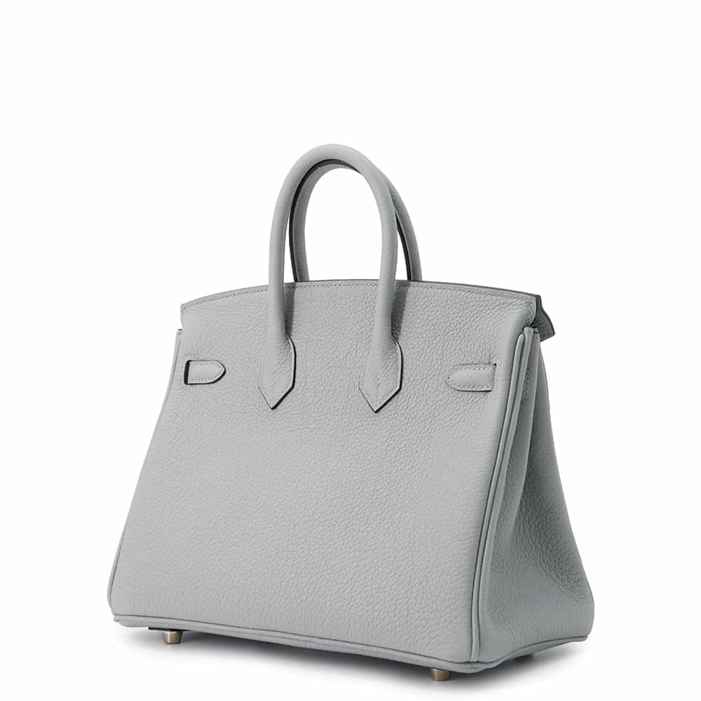 エルメス バーキン25 ブルーグラシエ/ゴールド金具 トゴ W刻印 HERMES Birkin ハンドバッグ