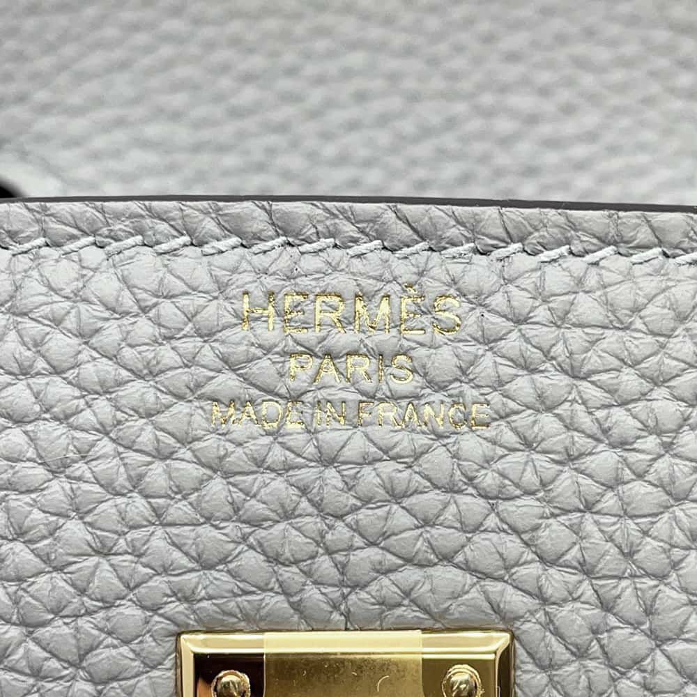 エルメス バーキン25 ブルーグラシエ/ゴールド金具 トゴ W刻印 HERMES Birkin ハンドバッグ