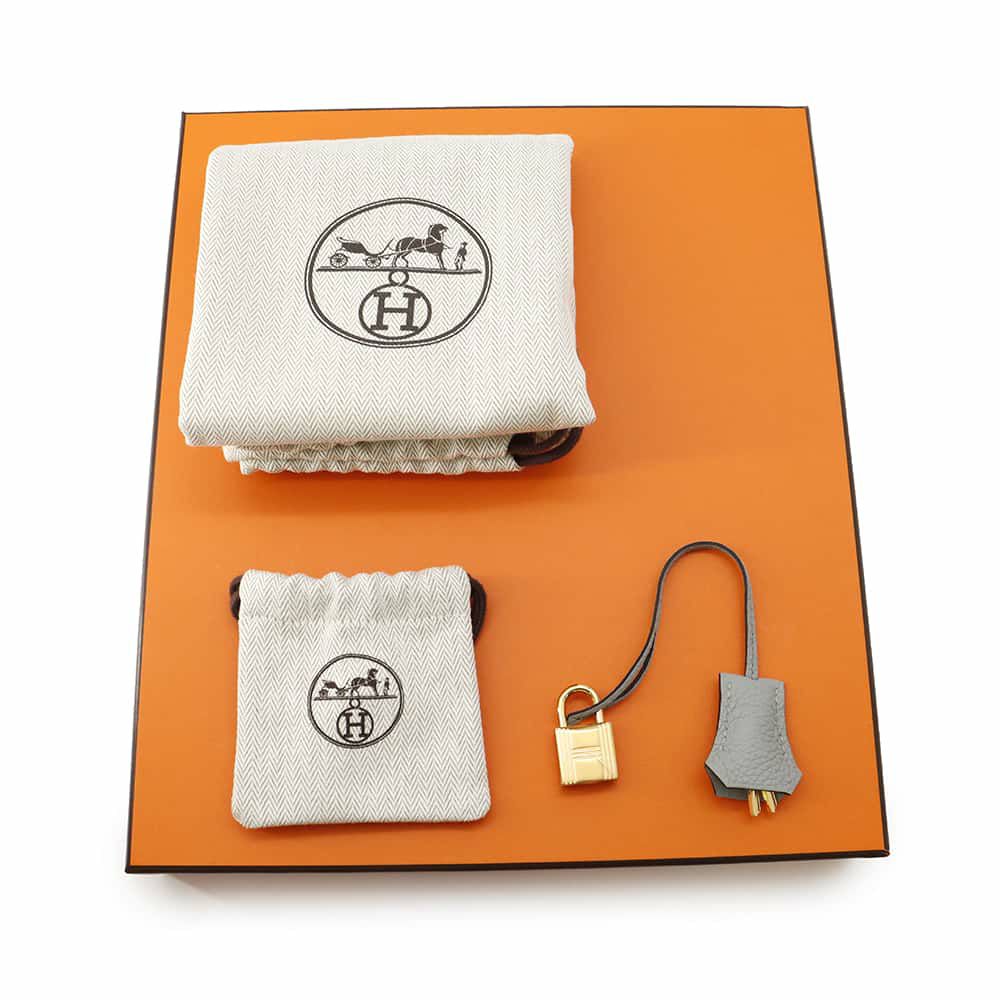 エルメス バーキン25 ブルーグラシエ/ゴールド金具 トゴ W刻印 HERMES Birkin ハンドバッグ