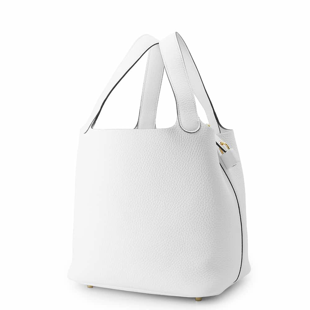 エルメス ハンドバッグ ピコタンロックMM ニューホワイト/ゴールド金具 トリヨンクレマンス W刻印