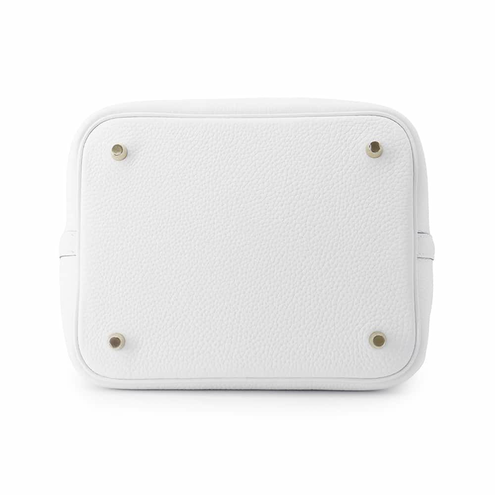 エルメス ハンドバッグ ピコタンロックMM ニューホワイト/ゴールド金具 トリヨンクレマンス W刻印