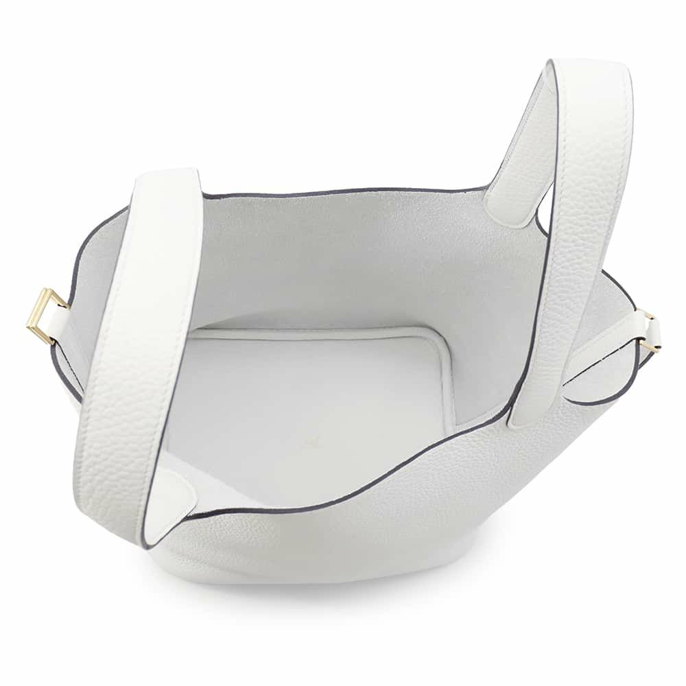 エルメス ハンドバッグ ピコタンロックMM ニューホワイト/ゴールド金具 トリヨンクレマンス W刻印