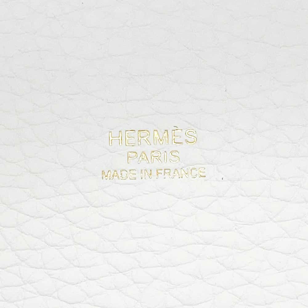 エルメス ハンドバッグ ピコタンロックMM ニューホワイト/ゴールド金具 トリヨンクレマンス W刻印