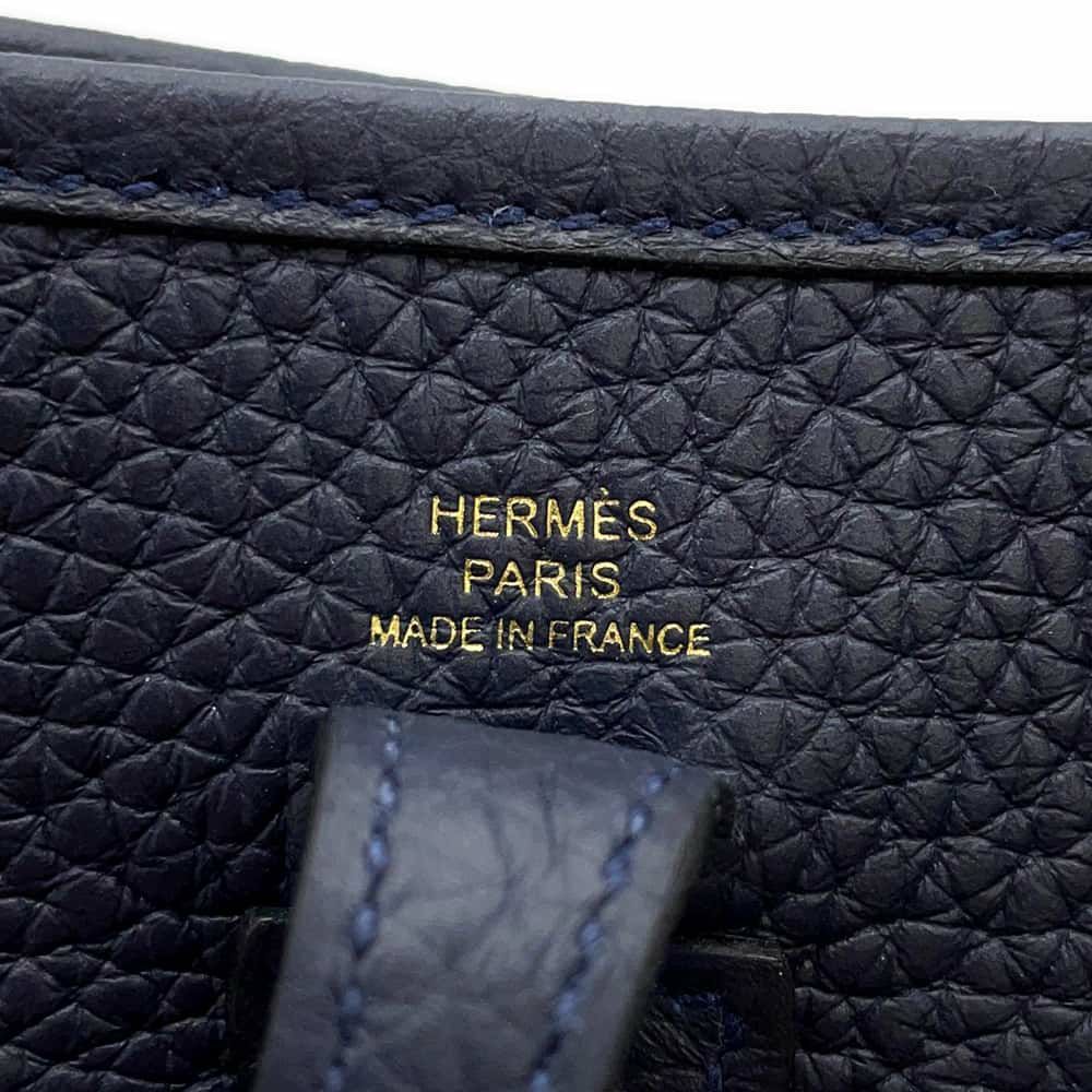 エルメス エブリンTPM アマゾン ブルーニュイ/ゴールド金具 トリヨンクレマンス W刻印