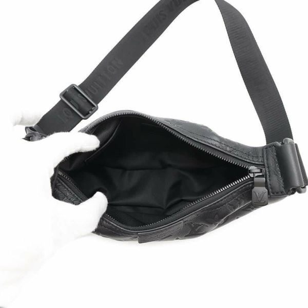 ルイヴィトン ショルダーバッグ モノグラム・シャドウ ハンモックバッグPM M12510 LOUIS VUITTON ブラック 黒