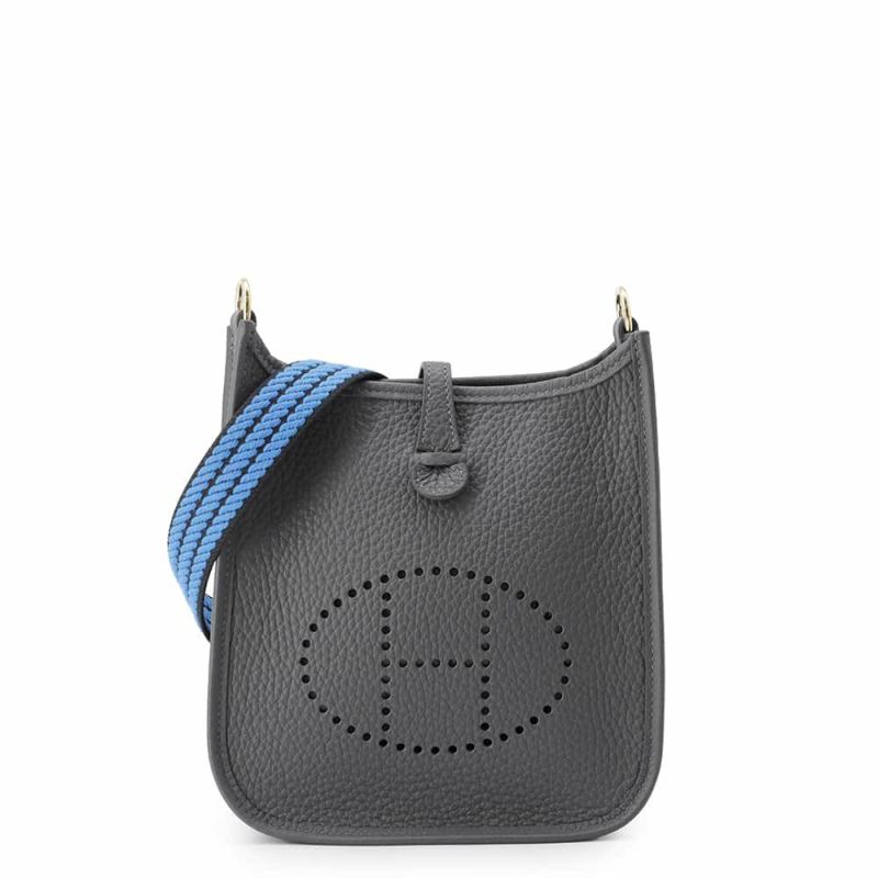 エルメス エブリンTPM アマゾンサングル コルダージュ アルドワーズ/ブルーイドラ/シャンパンゴールド金具 トリヨンクレマンス W刻印