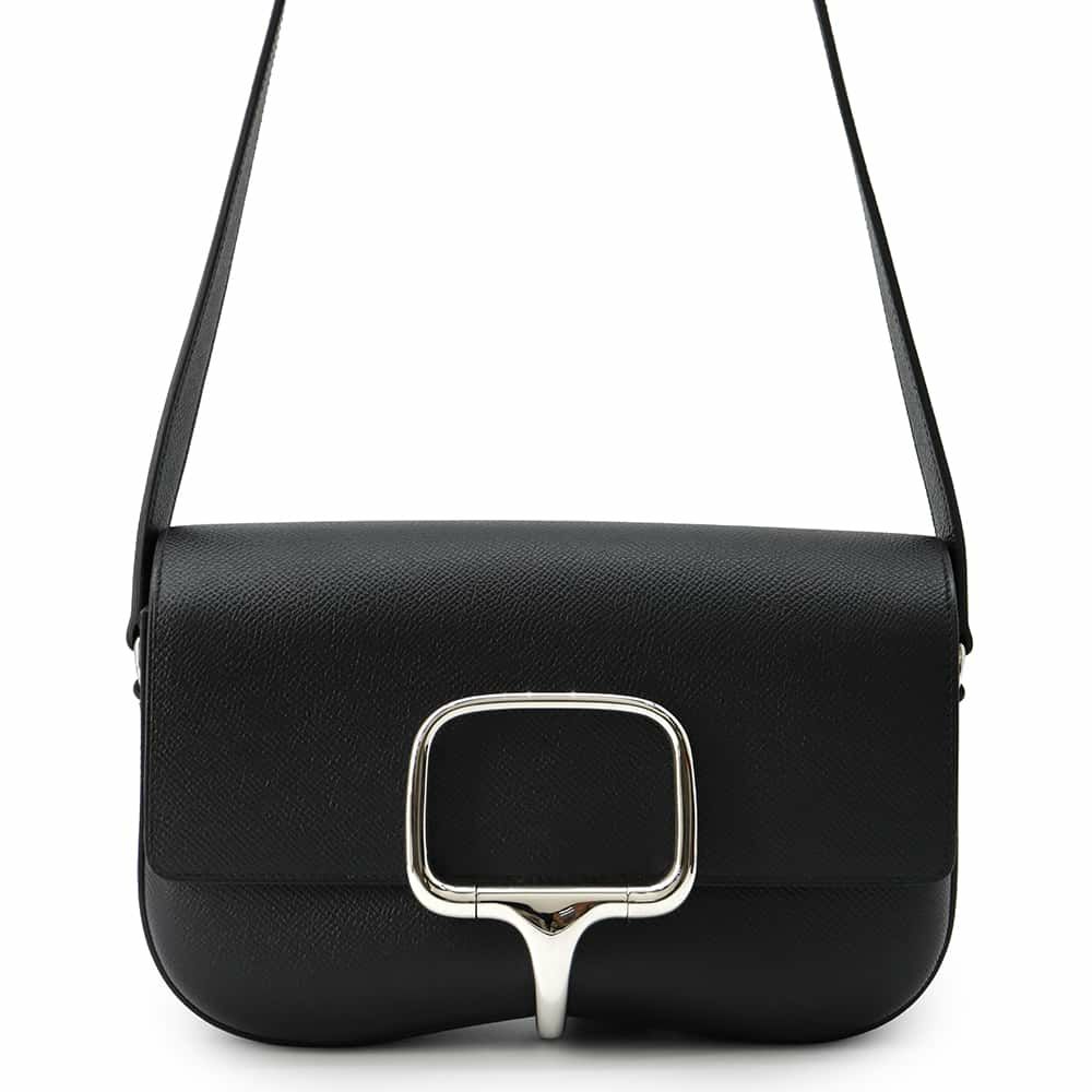 エルメス デッラ・カヴァッレリア エラン ブラック/シルバー金具 エプソン B刻印 HERMES 黒