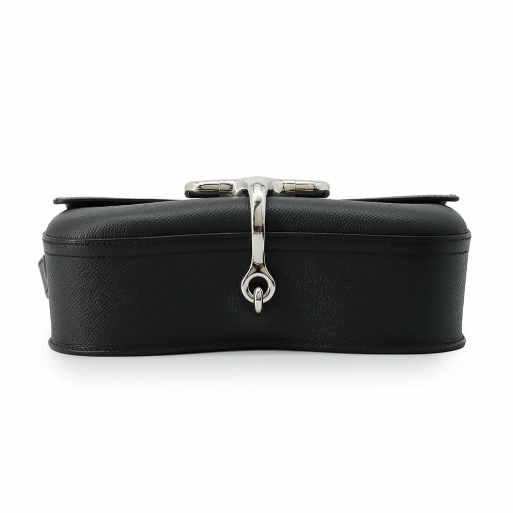 エルメス デッラ・カヴァッレリア エラン ブラック/シルバー金具 エプソン B刻印 HERMES 黒