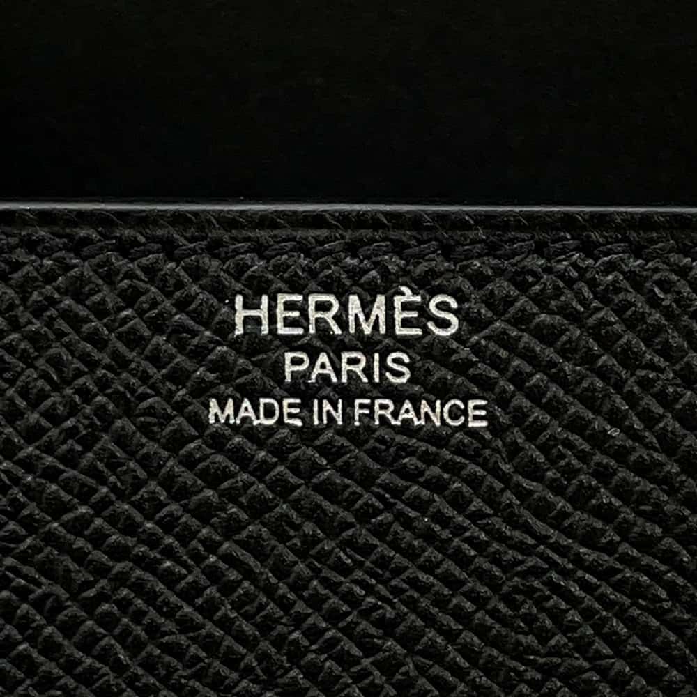 エルメス デッラ・カヴァッレリア エラン ブラック/シルバー金具 エプソン B刻印 HERMES 黒