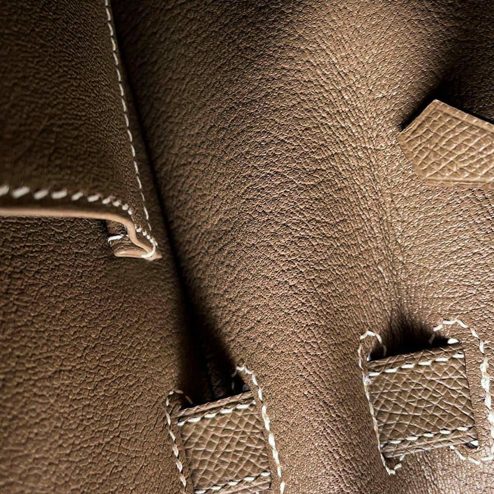 エルメス ハンドバッグ ケリー28 外縫い エトゥープ/ゴールド金具 エプソン Y刻印 2wayショルダー