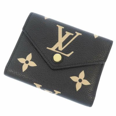 開いてしまうことはございませんルイ・ヴィトン モノグラム・アンプラント LV 三つ折り財布