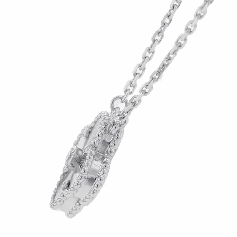 ヴァンクリーフ&アーペル ネックレス ヴィンテージ アルハンブラ ギヨシェ ダイヤ 1P K18WG VCARP6L800 2020年ホリデー限定