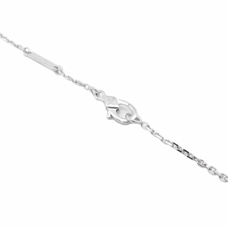 ヴァンクリーフ&アーペル ネックレス ヴィンテージ アルハンブラ ギヨシェ ダイヤ 1P K18WG VCARP6L800 2020年ホリデー限定