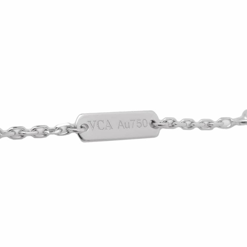 ヴァンクリーフ&アーペル ネックレス ヴィンテージ アルハンブラ ギヨシェ ダイヤ 1P K18WG VCARP6L800 2020年ホリデー限定