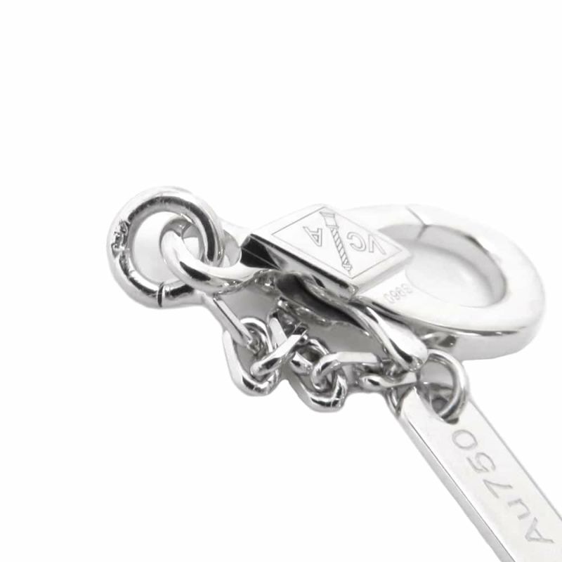 ヴァンクリーフ&アーペル ネックレス ヴィンテージ アルハンブラ ギヨシェ ダイヤ 1P K18WG VCARP6L800 2020年ホリデー限定