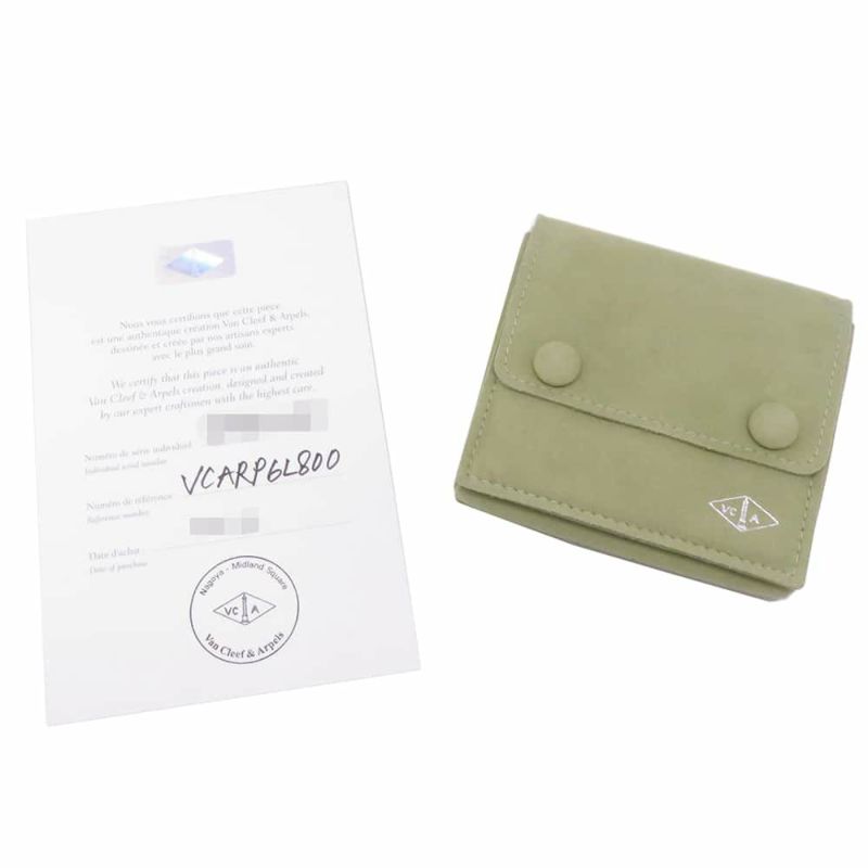 ヴァンクリーフ&アーペル ネックレス ヴィンテージ アルハンブラ ギヨシェ ダイヤ 1P K18WG VCARP6L800 2020年ホリデー限定