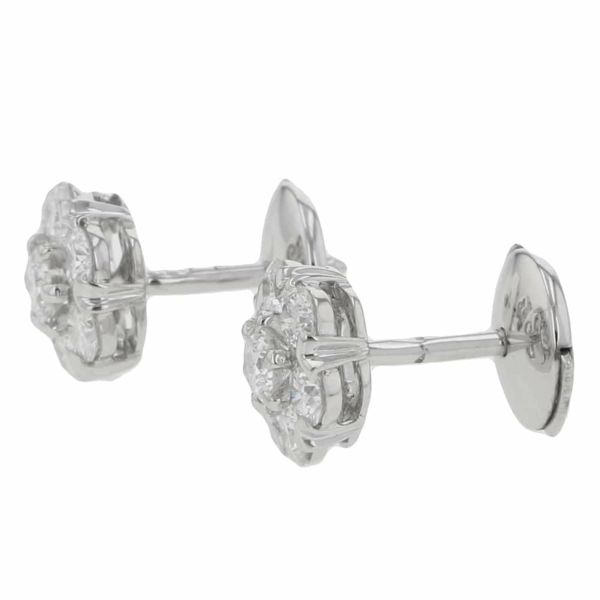 ヴァンクリーフ&アーペル ピアス フルーレット ピアス スモール ダイヤモンド 1.10ct K18WGホワイトゴールド ジュエリー