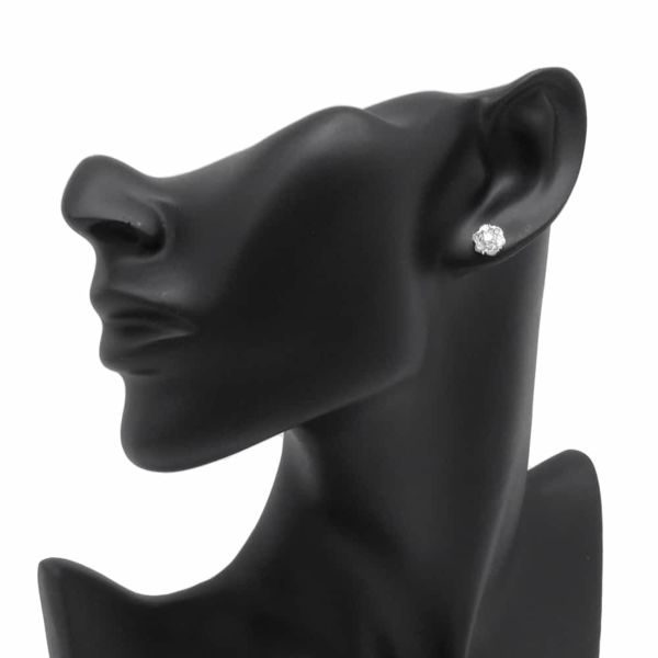 ヴァンクリーフ&アーペル ピアス フルーレット ピアス スモール ダイヤモンド 1.10ct K18WGホワイトゴールド ジュエリー