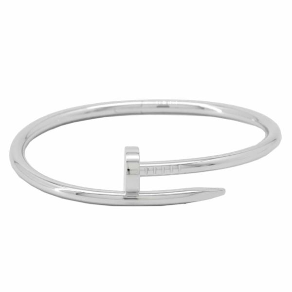 カルティエ ブレスレット ジュスト アン クル ブレスレット クラシック K18WGホワイトゴールド サイズ17 B6048317 Cartier バングル