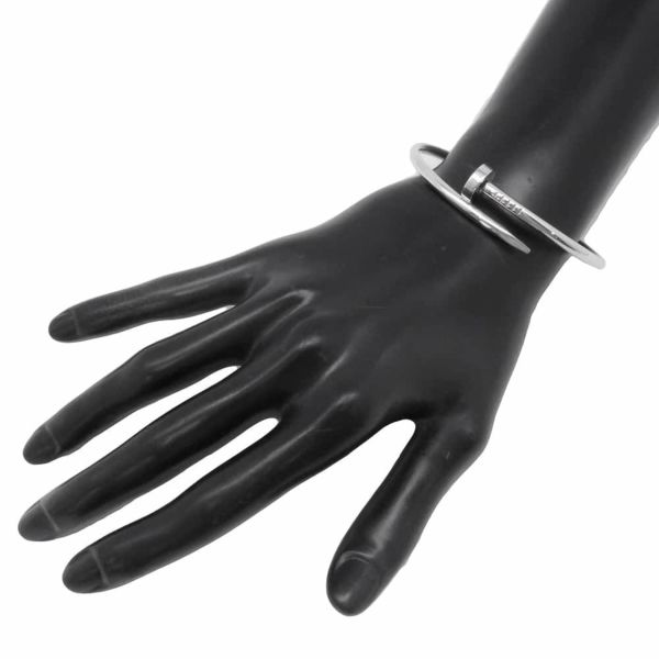 カルティエ ブレスレット ジュスト アン クル ブレスレット クラシック K18WGホワイトゴールド サイズ17 B6048317 Cartier バングル