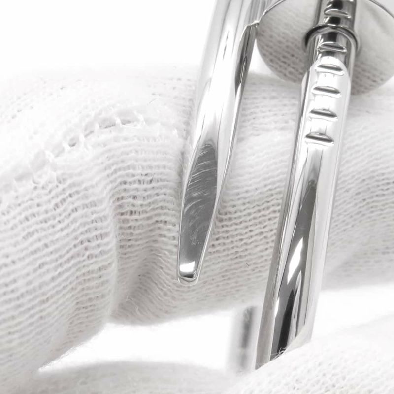 カルティエ ブレスレット ジュスト アン クル ブレスレット クラシック K18WGホワイトゴールド サイズ17 B6048317 Cartier バングル