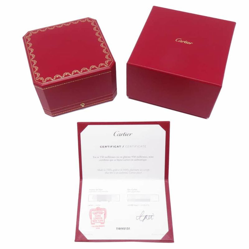 カルティエ ブレスレット ジュスト アン クル ブレスレット クラシック K18WGホワイトゴールド サイズ17 B6048317 Cartier バングル