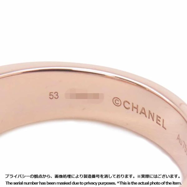シャネル リング エターナル シャネル N°5 リング ダイヤ 中石1P 0.25ct/19P 約0.20ct K18PGピンクゴールド サイズ53 J12187 指輪