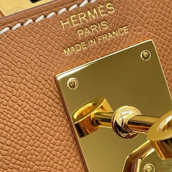 エルメス クラッチバッグ ケリーエラン ゴールド/ゴールド金具 ヴォーマダム B刻印 2wayショルダー