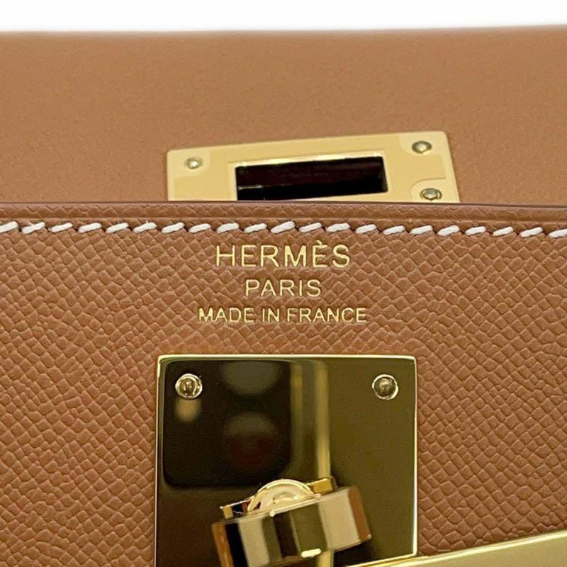 エルメス クラッチバッグ ケリーエラン ゴールド/ゴールド金具 ヴォーマダム B刻印 2wayショルダー