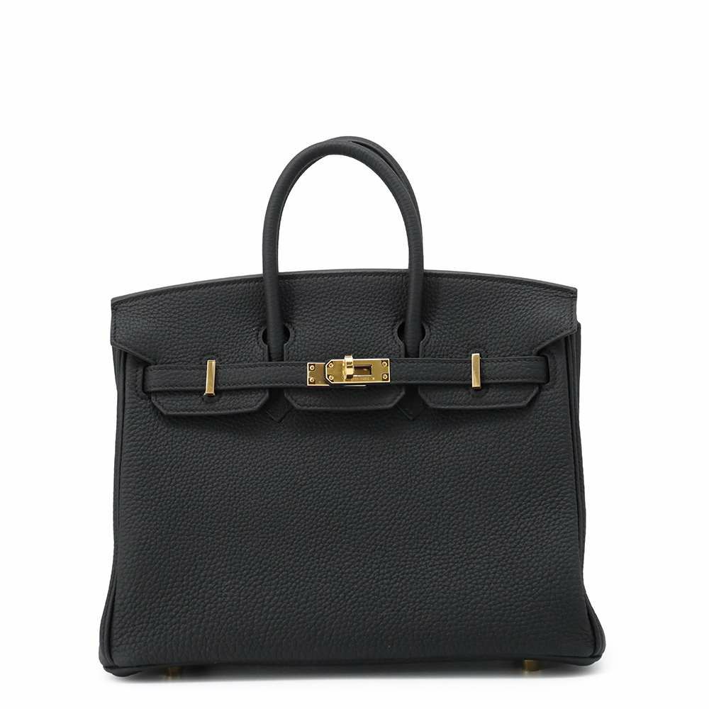 エルメス バーキン25 ブラック/ゴールド金具 トゴ B刻印 HERMES Birkin 