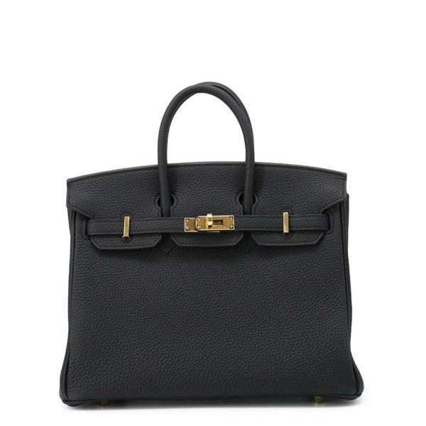 エルメス バーキン25 ブラック/ゴールド金具 トゴ B刻印 HERMES Birkin ハンドバッグ 黒