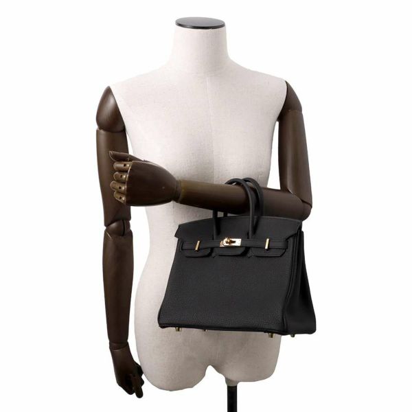 エルメス バーキン25 ブラック/ゴールド金具 トゴ B刻印 HERMES Birkin ハンドバッグ 黒