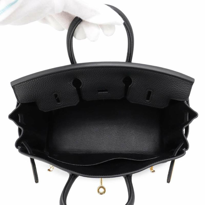 エルメス バーキン25 ブラック/ゴールド金具 トゴ B刻印 HERMES Birkin ハンドバッグ 黒