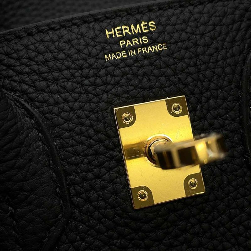 エルメス バーキン25 ブラック/ゴールド金具 トゴ B刻印 HERMES Birkin ハンドバッグ 黒