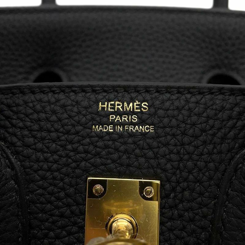 エルメス バーキン25 ブラック/ゴールド金具 トゴ B刻印 HERMES Birkin ハンドバッグ 黒