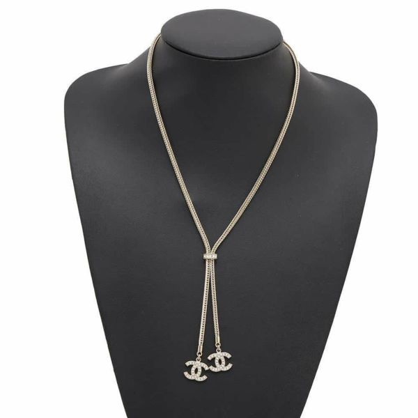 シャネル ネックレス ココマーク ラインストーン B24 K ABE652 CHANEL アクセサリー
