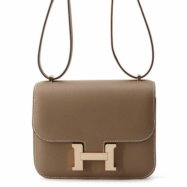 エルメス ミニ コンスタンス3 ミロワール エトゥープ/ピンクゴールド金具 エプソン W刻印